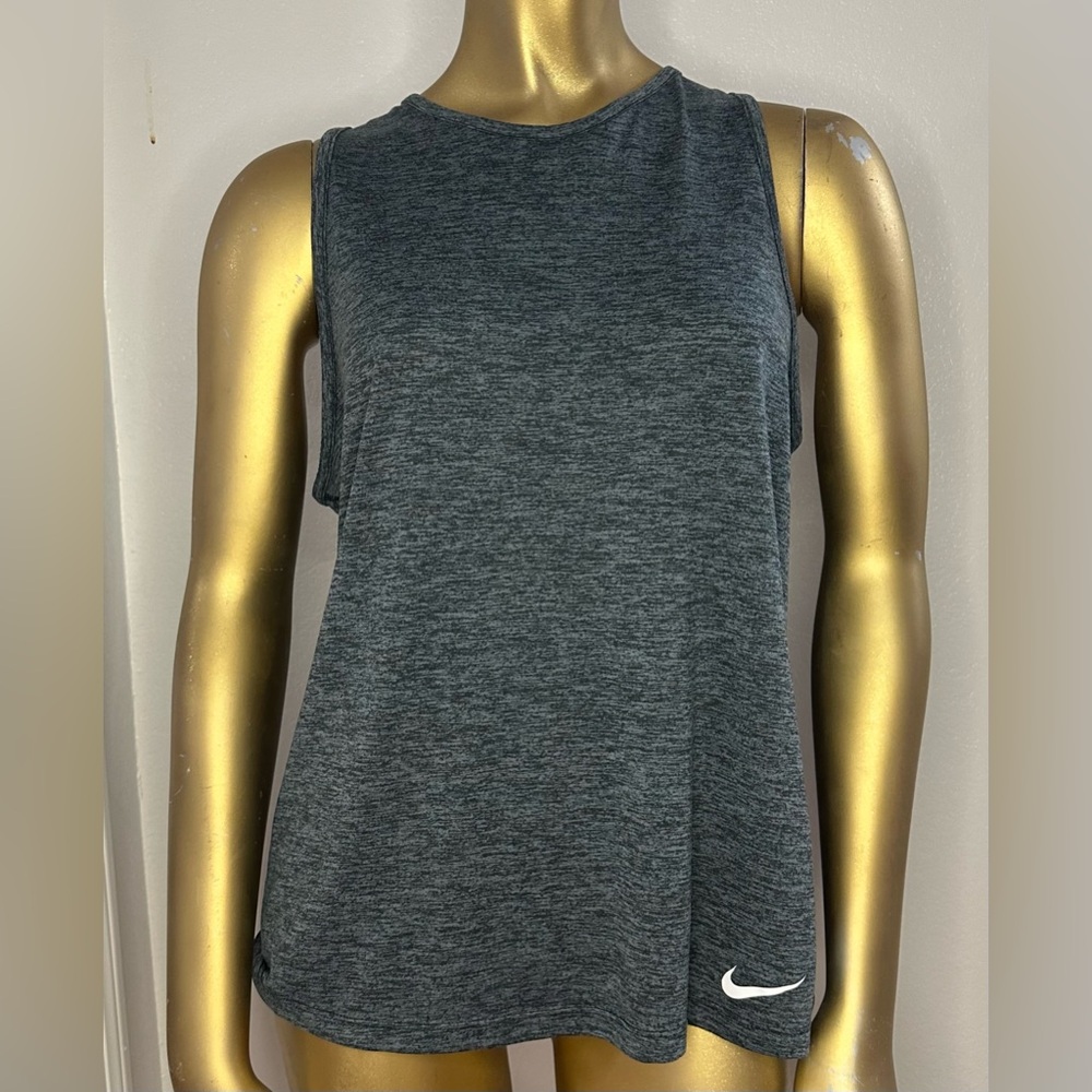 Nike Drifit Women’s Grey Medium Tank Top Summer Running Breathable Top